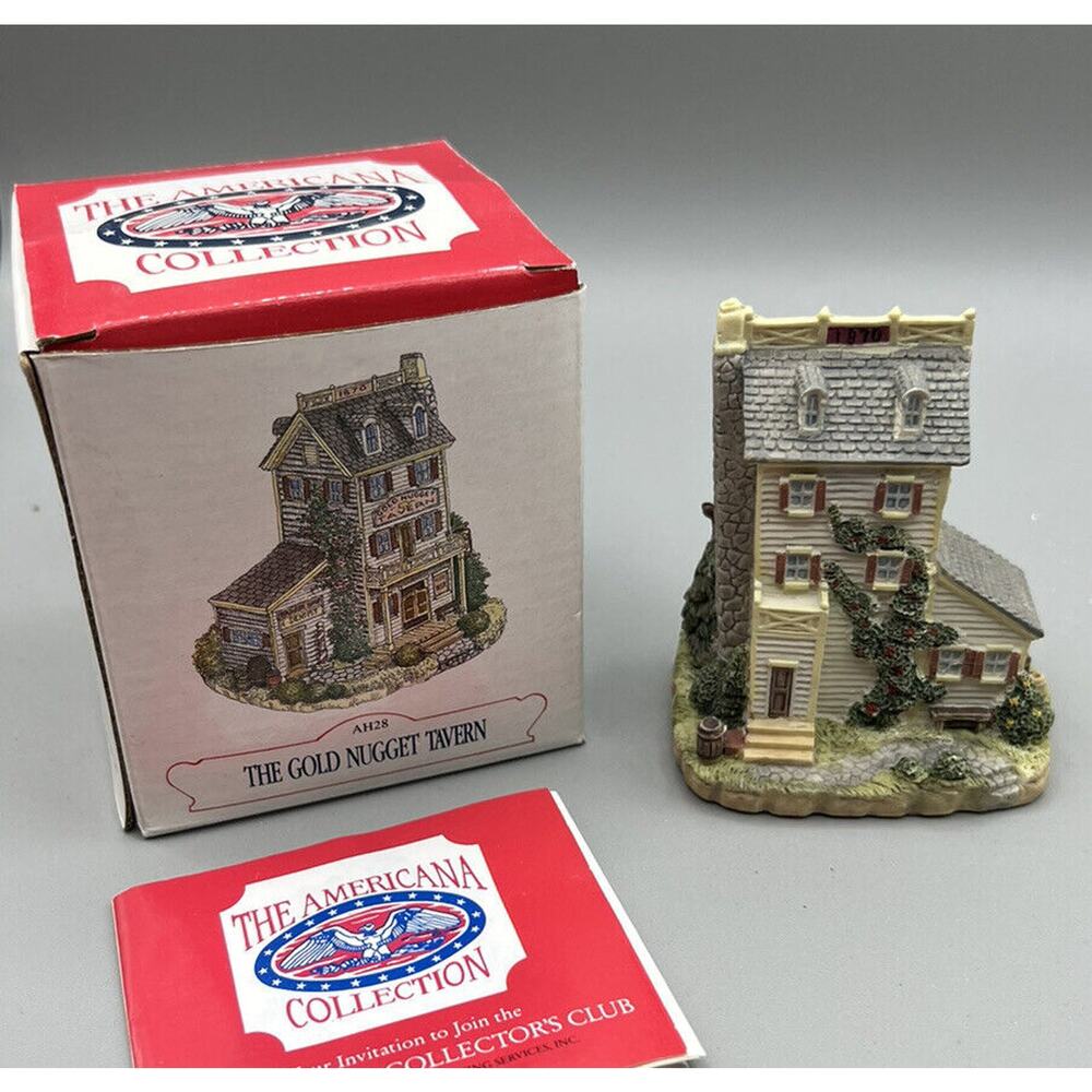 Village Americana #AH28 Collection Liberty Falls The Gold Nugget Tavern 1993